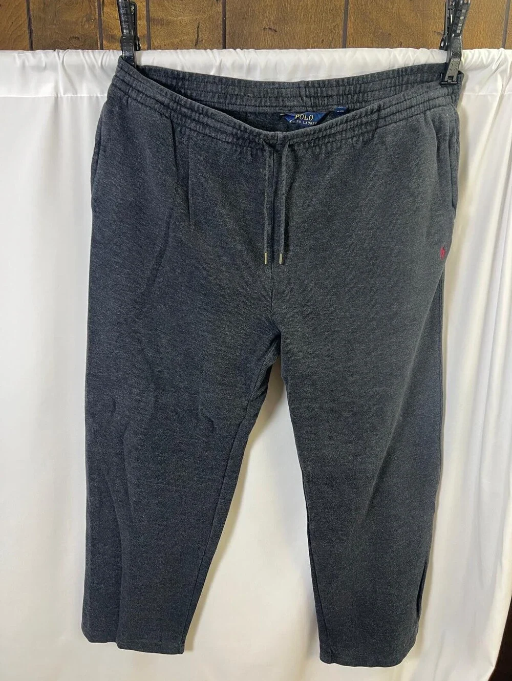 Polo Ralph Lauren Charcoal Gray Fleece Sweatpants XXL Casual Lounge